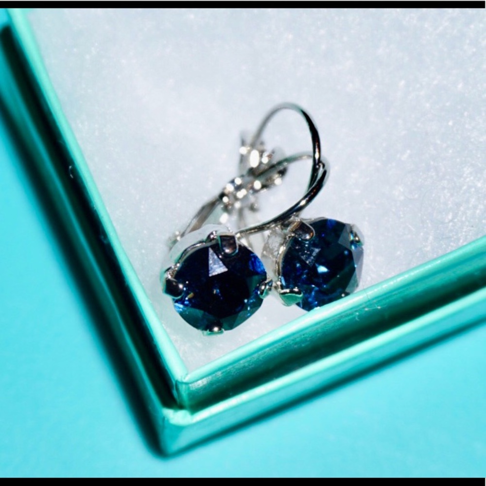 Handmade 8mm Drop Swarovski Earrings NWT